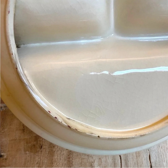 VINTAGE 1930s Salem China Co. Child’s Baby Feeding Dish/Bowl - Hey Diddle Diddle - Picture 9 of 11